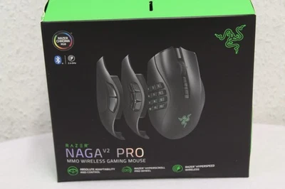 Razer Naga V2 Pro Kabellose Gaming-Maus Neu Rechnung MwSt  - Bild 1 von 3