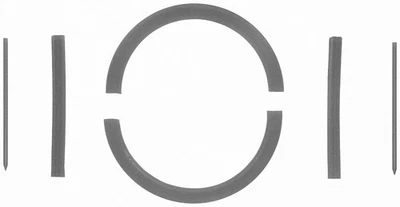 Sello principal trasero Fel-Pro - 2 piezas - Goma - Ford Serie FE - Cada BS 30138 Foto 1 de 3