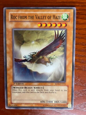 YuGiOh Roc From the Valley of Haze 1st Ed RDS-EN015 SINGLE USED EXC CONDITION - Image 1 of 3