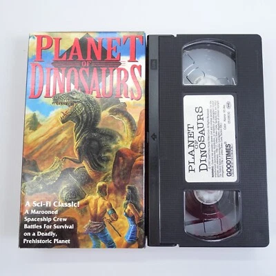 Planet Of Dinosaurs VHS Goodtimes 1994 70s Sci Fi Fantasy Whitworth Thayer HTF Foto 1 de 2