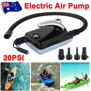 20PSI Portable Electric Air Pump for Inflatable Boat SUP Airbed Paddle Board 12V - Picture 1 of 14