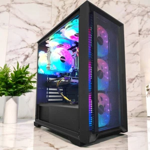 ARGB Gaming Desktop PC Intel i7 64GB RAM 2TB SSD WIN10 GeForce RTX 3050 WIFI 6 - Picture 1 of 6