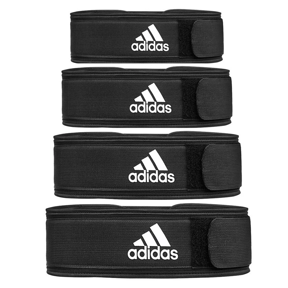 Adidas Essential Weight/Powerlifting Belt Strength Back Support/Gym Training BK - image 1 of 4