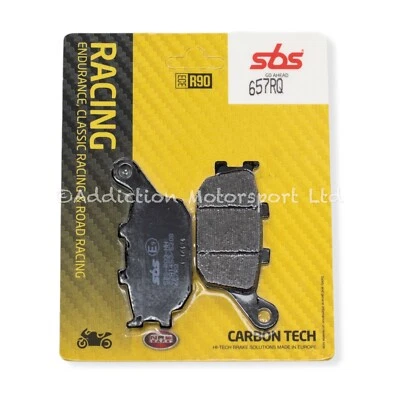 Suzuki GSX1300 B-King 2007 Carbon Tech Compound Rear Brake Pads - 657RQ - Image 1 of 2