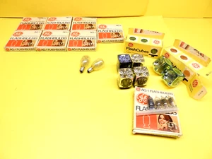 99 NOS VTG GE AG-1 FLASHBULBS 7 BOX OF 12 + GE FLASHCUBES KODAK MINOLTA KMART - Picture 1 of 12