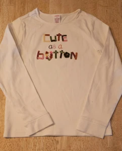 Vintage Gymboree Cute As A Button Top Size 9 - Picture 1 of 5