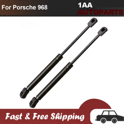 2x Front Hood Lift Supports Gas Strut Shocks Dampers For Porsche 968 1992 - 1995 Foto 1 de 4