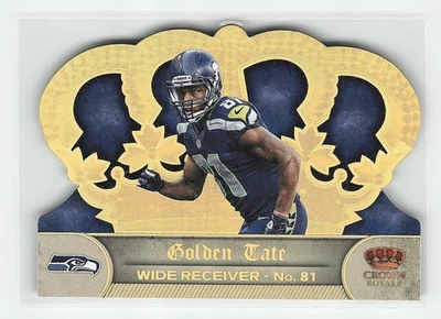 2012 Panini Football Crown Royale Golden Tate Gold /99 #133 Seattle Seahawks - Image 1 of 2