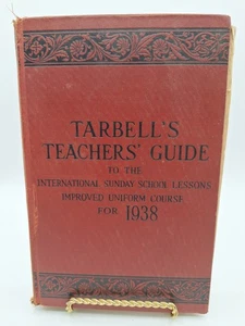 Tarbell's Teacher's Guide Improved Uniform Course 1938 Sunday School Hardcover - Picture 1 of 17