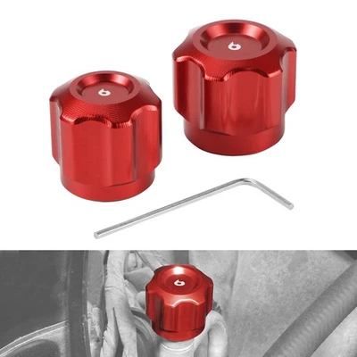 Aluminum Air Conditioning Valve Caps For BMW E82 E87 E36 E46 E90 E92 E60 E38 E84 - image 1 of 4