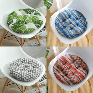 Boho Round Chair Seat Pad Cushions Indoor Outdoor Bedroom Garden Patio Pillow UK - Picture 1 of 40