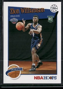 2019-20 Hoops #296 Zion Williamson RC - Picture 1 of 2