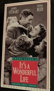 Its a Wonderful Life (VHS, Original Uncut Version B&W - Foto 1 di 2
