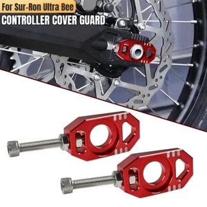 For Sur Ron Ultra Bee 2023 2x CNC Billet Axle Block Chain Adjuster Bolts Set AZ - Bild 1 von 12