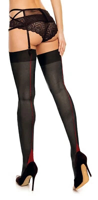 Glamory Delight 20 Strapsstrümpfe mit Naht / Nahtstrümpfe bis Größe 62, 50132 - Bild 1 von 4