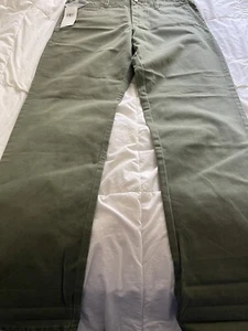 PANTALONE CHINO RALPH LAUREN DENIM & SUPPLY NUOVO CON ETICHETTE VERDE OLIVA TAGLIA 29 - Foto 1 di 10