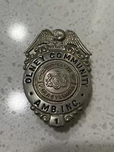 RARO DISTINTIVO VINTAGE PHILADELPHIA OLNEY AMBULANZA EMT OBSOLETO PA Philly Rescue Em - Foto 1 di 8