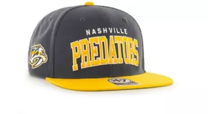 Nashville Predators '47 Captain Snapback Hat - 2 Tone Black/Yellow - Picture 1 of 2