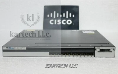 Cisco Catalyst WS-C3750X-12S-E 12-Port Gigabyte SFP Ipservice Managed Switch - Image 1 of 4