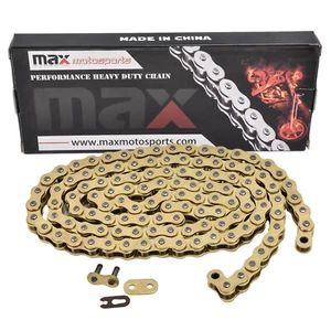 Gold 428x122 Links Drive Chain Heavy Duty Chain for Yamaha TW200 TW125 TT-R125 - Picture 1 of 3