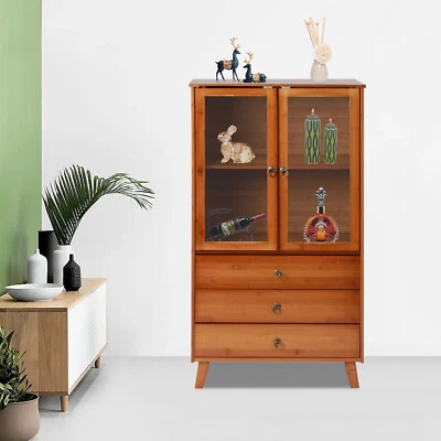 Kitchen Sideboard Buffet Storage Cabinet 3 Drawers for Dining Living Room - Image 1 of 4