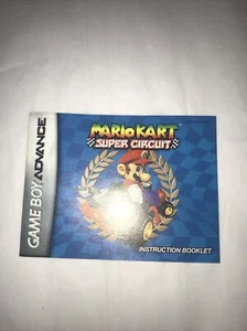 Gameboy Advance Mario Kart Super Circuito Videojuego Folleto SOLO GBA Manual - Imagen 1 de 2