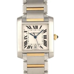 Authentic Cartier Tank Francaise LM Gold & Steel W51005Q4 SSxYG Automatic #2... - Imagen 1 de 8