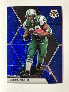 2020 Panini Mosaic Prizm NFL No Huddle Blue Disco Curtis Martin Jets /75 Card - Picture 1 of 2