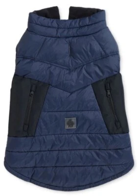 Chaqueta acolchada acolchada acolchada Pajar Puffer abrigo para perro Beau GRANDE azul marino nueva con etiquetas Foto 1 de 4