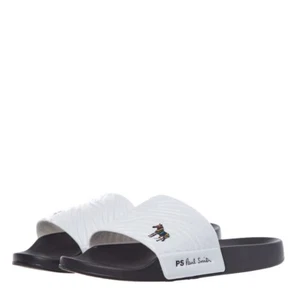 Paul Smith Summit Sliders Zebra Logo Black White UK 10 11 Size XL