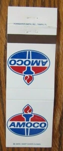 AMOCO GASOLINERA MATCHBOOK MATCHCOVER -E1 - Imagen 1 de 1
