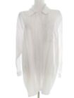 Felicity by Cubus  Size 46 White Buttoned Tunic Blouse Viscose Long Sleeve Pocke