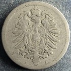 10 Pfennig 1876 A Deutsches Reich Wilhelm I KM#4 K101123/0E