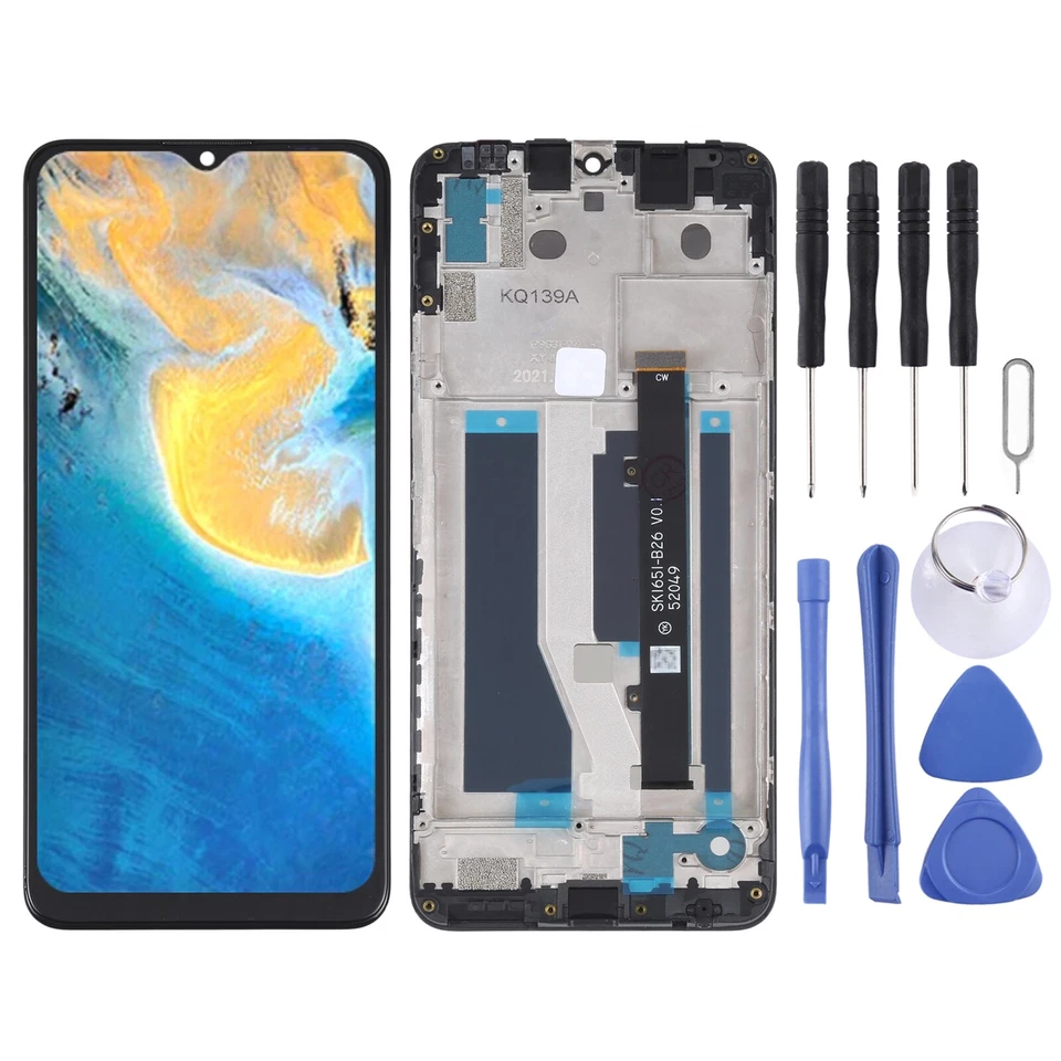 OEM LCD Screen For ZTE Blade A71 A7030 2021 Digitizer Full Assembly w/ Frame - Image 1 of 4