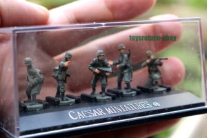 Figura miniatura 1/72 César 5 piezas soldados alemanes Segunda Guerra Mundial modelo de comando con estuche - Imagen 1 de 6