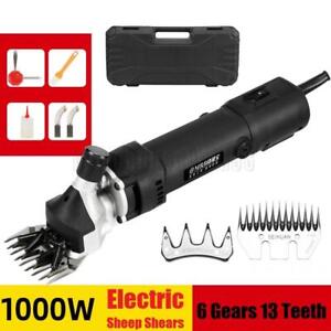 1000W 6 Speeds Electric Sheep Shears Animal Grooming Clippers With Storage Box