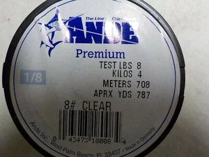 ANDE PREMIUM MONOFILAMENT BASS WALLEYE NORTHERN CATFISH FISHING LINE CHOICE - Picture 1 of 5