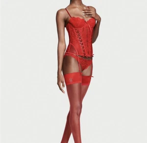 NWT Victoria’s Secret Wicked Unlined Lace-Up Corset Top Size M - Picture 1 of 4