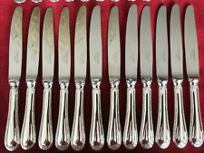 RUBANS Louis XVI CHRISTOFLE Entremet SET 12 Knives Silver plated NEW