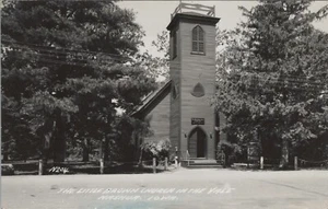 RPPC Little Brown Church in the Vale Nashua Iowa photo postcard D814 - Picture 1 of 2