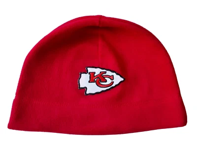 Kansas City Chiefs KC Invierno Sombrero Calavera Gorra Gorro Vellón Cálido Rojo Negro OSFM Foto 1 de 4