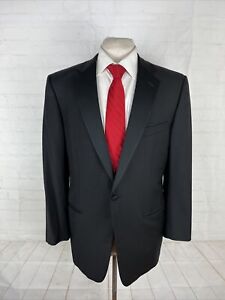 ZEGNA Men's Black Solid Wool TUXEDO Blazer 42R $3,498