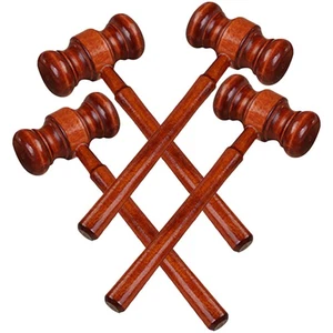 4 pezzi tomba in legno asta tribunale martelletto tribunale giudice prop cognitivo - Foto 1 di 12