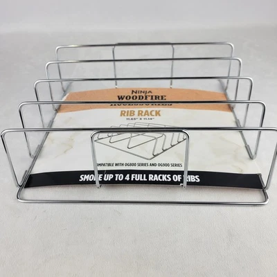 Ninja Woodfire аксессуары из нержавеющей стали ребро стойка дым до 4 ребра новый стойки - Изображение 1 из 4