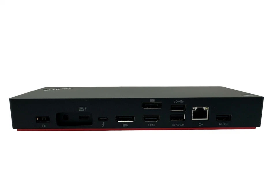 Estación de acoplamiento Lenovo ThinkPad Thunderbolt 4 con Displayport, USB, Ethernet Foto 1 de 2