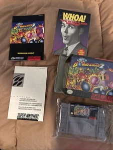Super Nintendo Super Bomberman 2 Manual Box Game Tested Working SNES NTSC-U - Picture 1 of 6