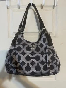 Coach Op Art Schultertasche / Tasche 2011 Signature Canvas Top Zustand - Bild 1 von 10