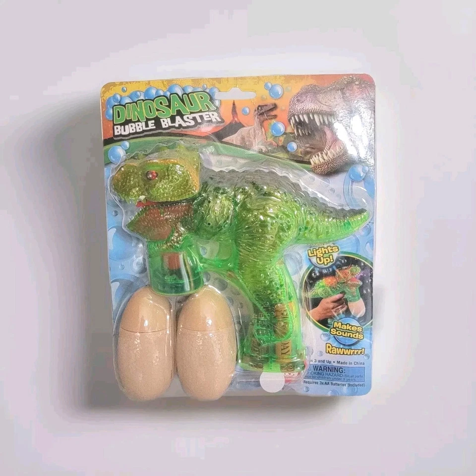 Blue Dog Bubble Gun Blower Blaster With Flashing LED Lights & Music 2 Refill