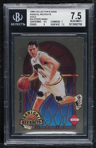1996 Rookie Rage Radical Recruits Gold /1000 Steve Nash #14 BGS 7.5 RC HOF - Picture 1 of 3