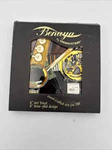 Benaya By Innovation Handcrafted Art Tile Trivet 8" by 8" Jazz Series I - Picture 1 of 9
